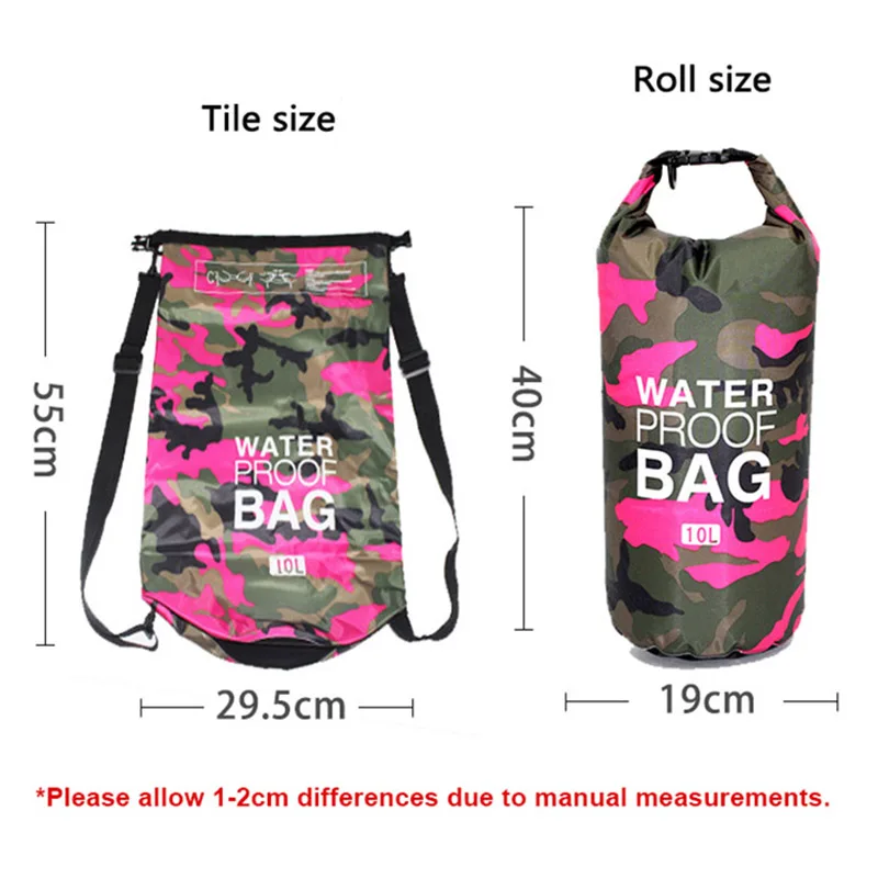 30L 20L 15L PVC Waterproof Sports Bag Summer Swimming Drifting Rafting Trekking Gym Dry Bags Beach Backpack Women Accessories