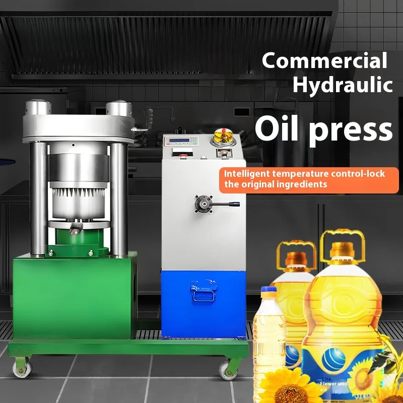 Fully Automatic Hydraulic Commercial Sesame,Walnut,Tea Seed oil Press,High Oil Yield