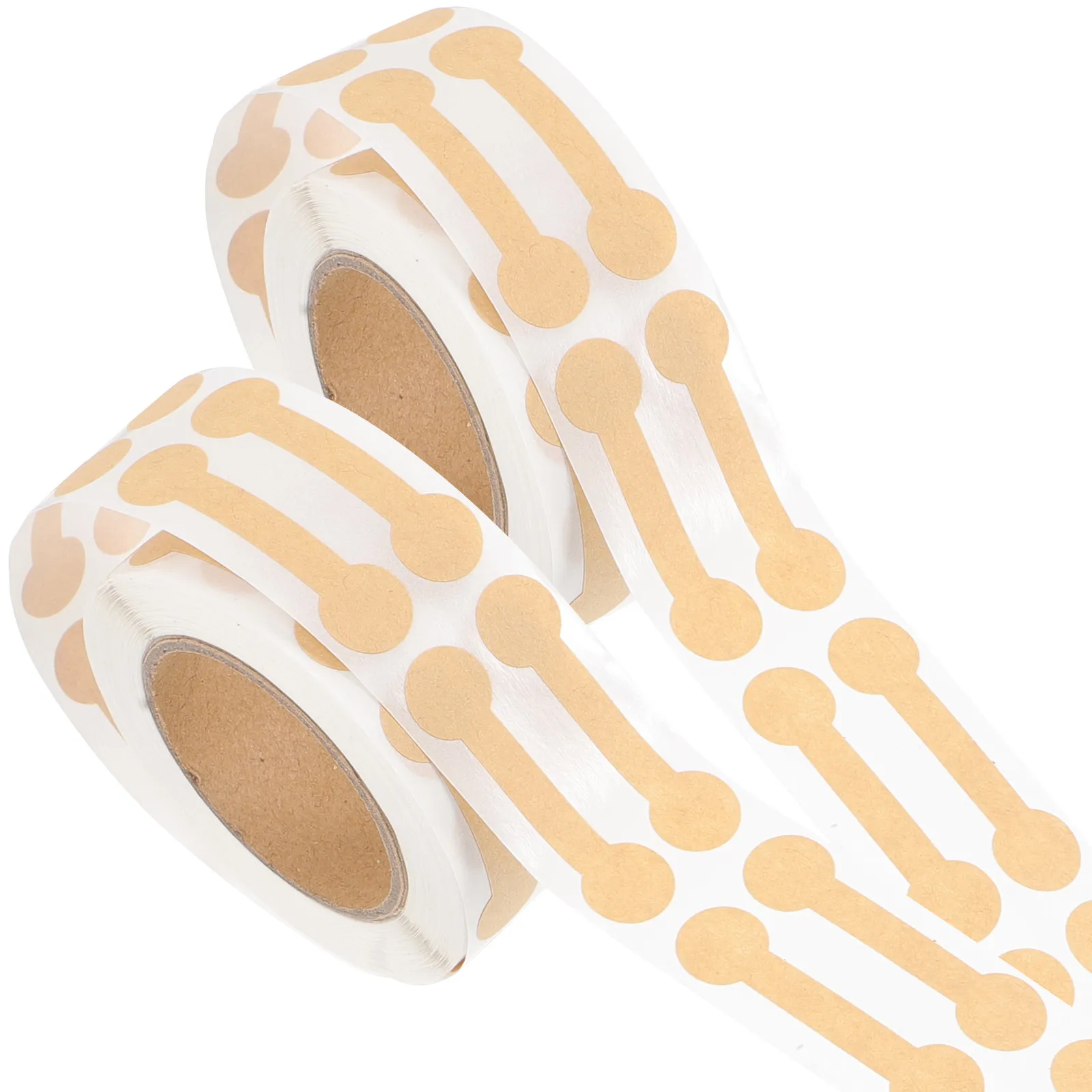 

2 Rolls Kraft Paper Seal Stickers Premium Self Adhesive Retail Package Sealing Labels for Gift Boxes Envelopes Tamper Proof