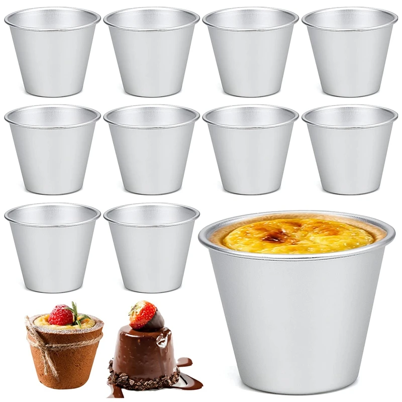 Pudding Moulds For Baking, Mini Moulds For DIY Cooking Pudding Cups Egg Tart Mold Muffin Tin Cupcake Pie Dish