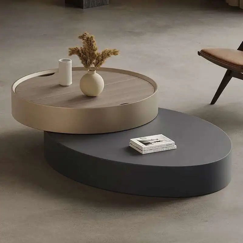 Bedroom Italian Side Table Rotating Coffee Table Modern Simple Living Room Coffee Table Designer Couchtisch Trendy Furniture