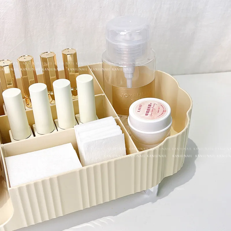 เล็บพลาสติกคอนเทนเนอร์เจล Polish Remover ทําความสะอาดผ้าฝ้าย Swab กล่องเก็บเล็บเครื่องมือกล่องเก็บ