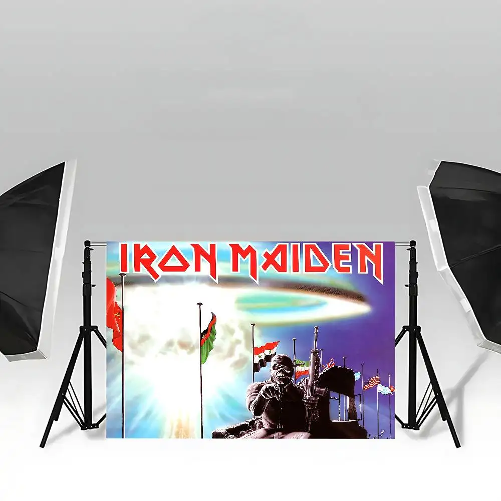 أنيمي I-lron M-Maiden خلفية النسيج تسجيل ملصق راية للعام الجديد الطرف الديكور صور الدعائم لوازم الخلفية