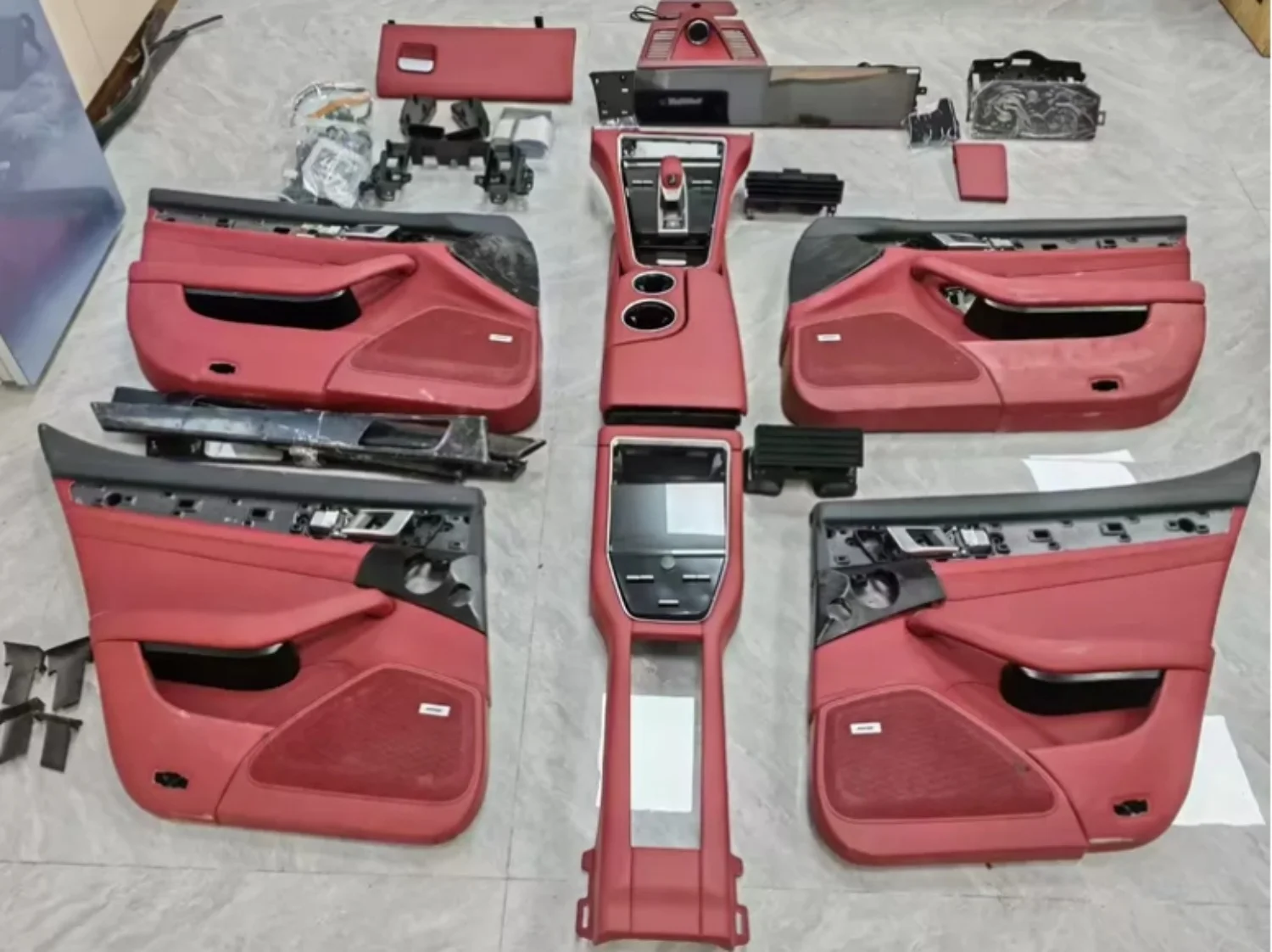 Karosserie-Kit für Porsche Panamera 970 10-16 Upgrades 971 Armlehnenbox Türverkleidung modifiziertes Interieur Zubehör