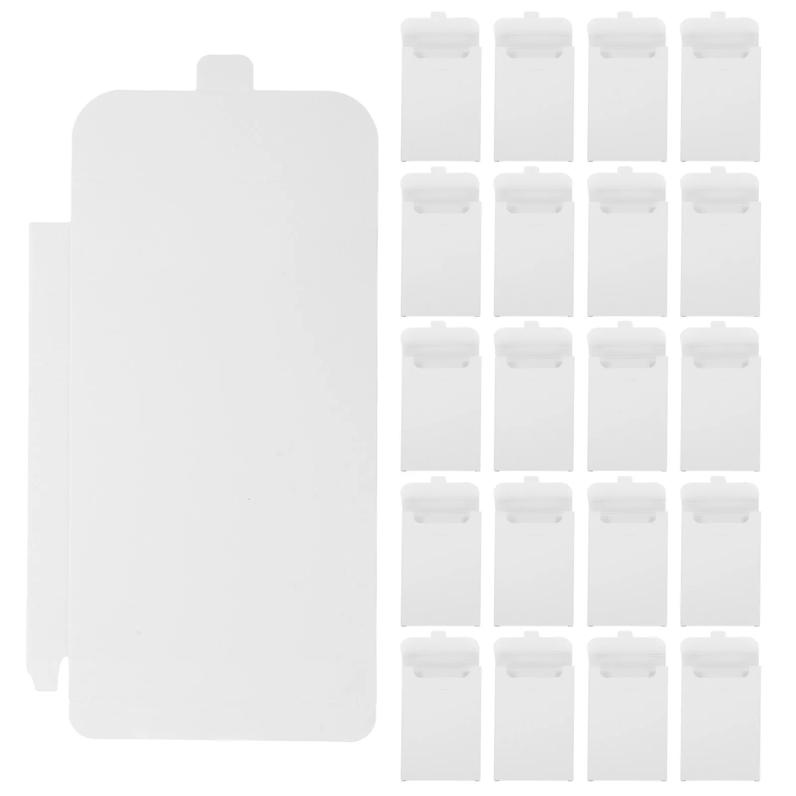 

50 Pcs Postcard Box Blank Envelope Case Cardstock Envelopes Cardboard Greeting White Holder