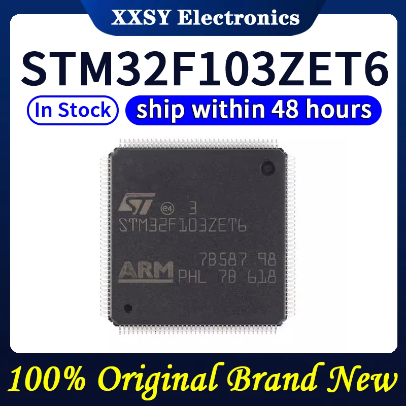 STM32F103RET6, STM32F103VBT6, STM32F103VCT6, STM32F103VET6, STM32F103ZET6, alta qualidade, 100% Original, novo