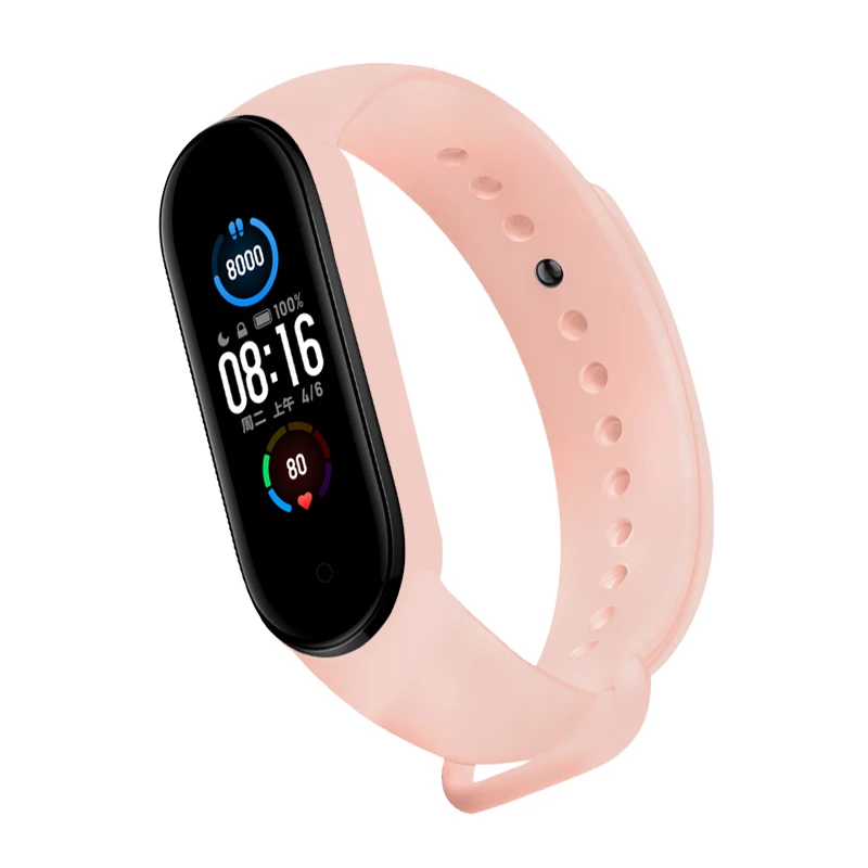 1 Uds pulsera de repuesto para Xiaomi pulsera correa de reloj inteligente accesorios pulsera de silicona para Mi Band 5/6