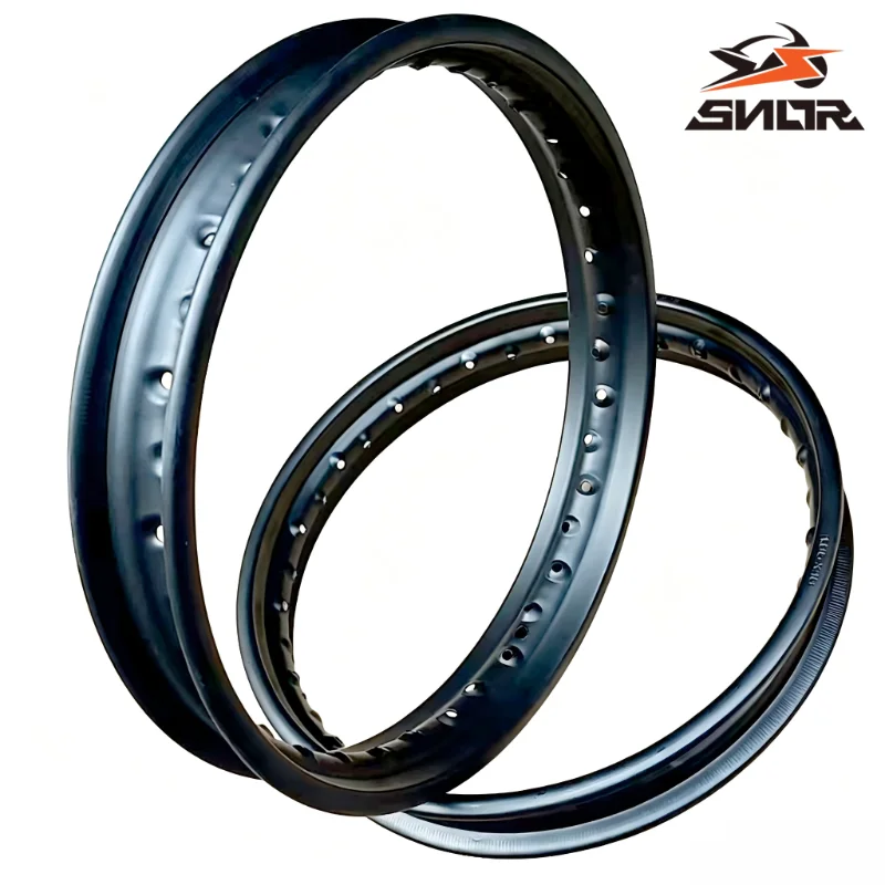 SNOR Spoke Steel Wheel Rim 10 12 14 16 17 18 19 21 Inch For Off‑Road Dirt Bike Motorcycle Replacement Spare Parts
