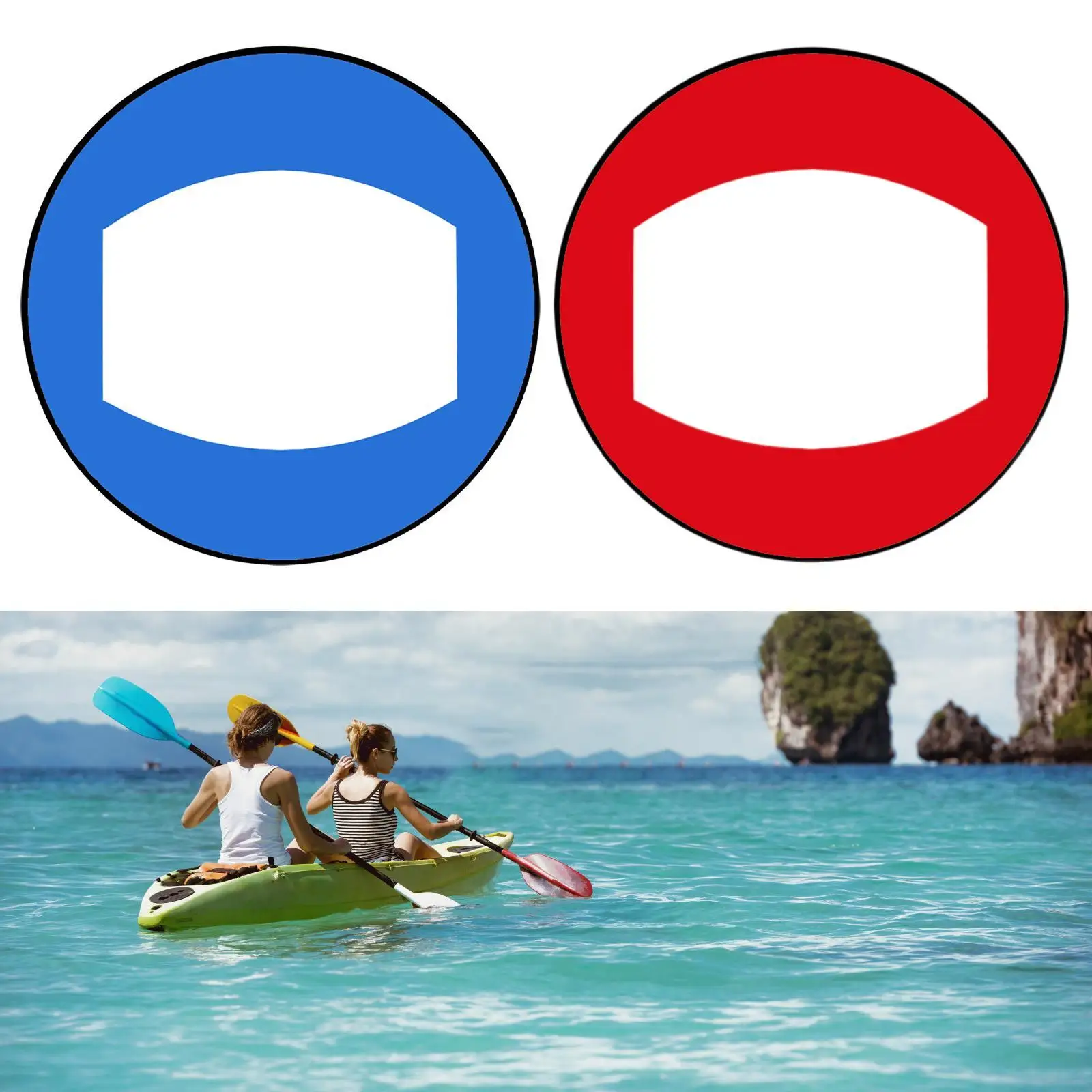 Kayak Sail 42inch Foldable Kayak Downwind Sail Easy to Install with Clear View for Water Sports Sail Paddle Board Canoes Boats image 3