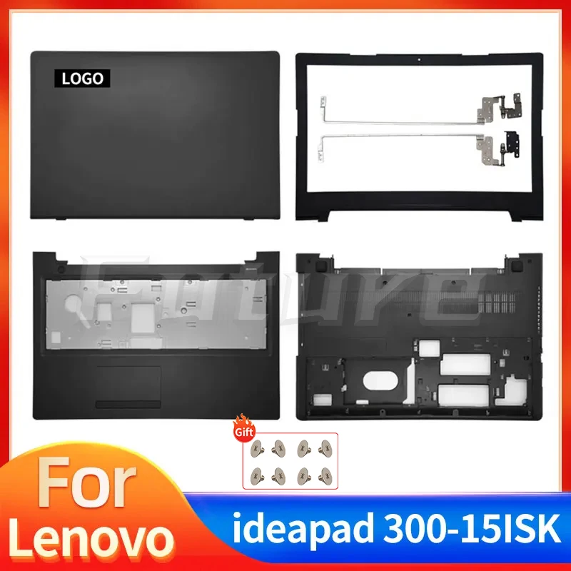 

New Case For Lenovo IdeaPad 300-15 300-15ISK 300-15IBR LCD Back Cover Bezel Hinges Palmrest Bottom Black