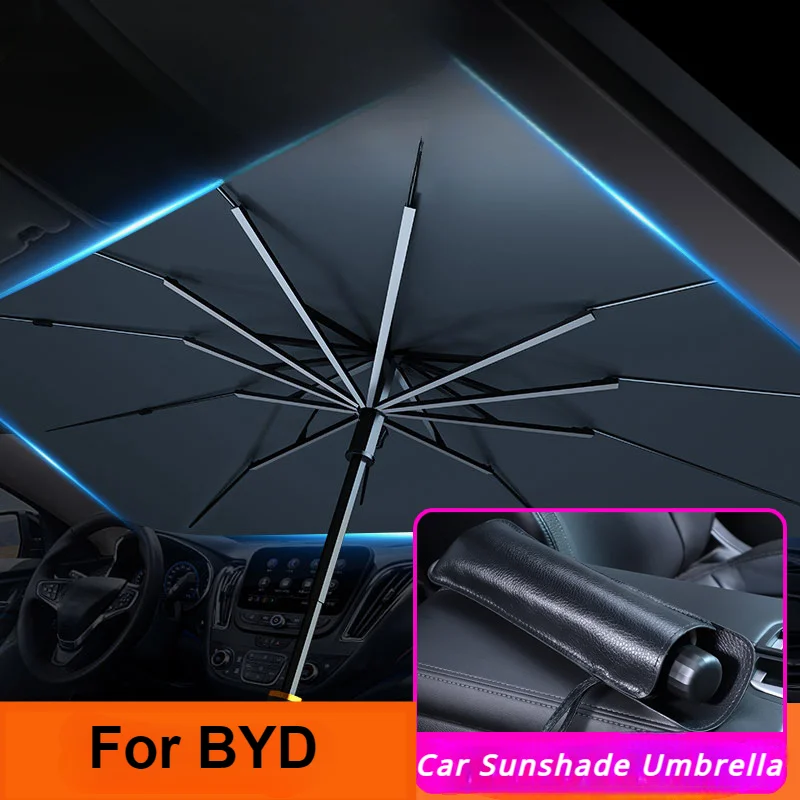 

Car Windshield Sunshade Umbrella for BYD Atto 3 Han EV 600 Yuan Dolphin E2 Song PRO Max Tang Don DM Qin PLUS Car Front Shading