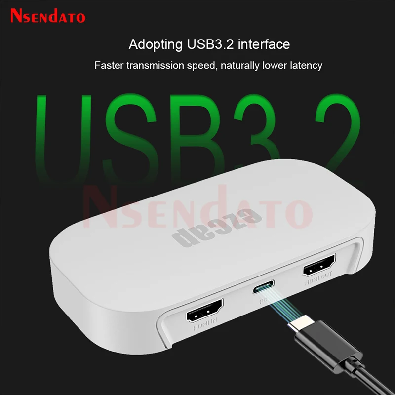 Ezcap382 게임링크 네오 프로 4K 60fps HDMI USB C HDR 게임 비디오 캡처 그래버 카드 컴퓨터 Xbox TV용 VRR 패스스루 지원