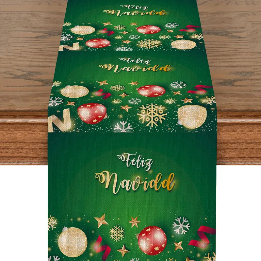 حار بيع عيد الميلاد سلسلة الجدول العلم الكرتون اللون 3D الطباعة الرقمية طاولة القهوة مفرش المائدة الكتان مفرش طاولة الزخرفية #6