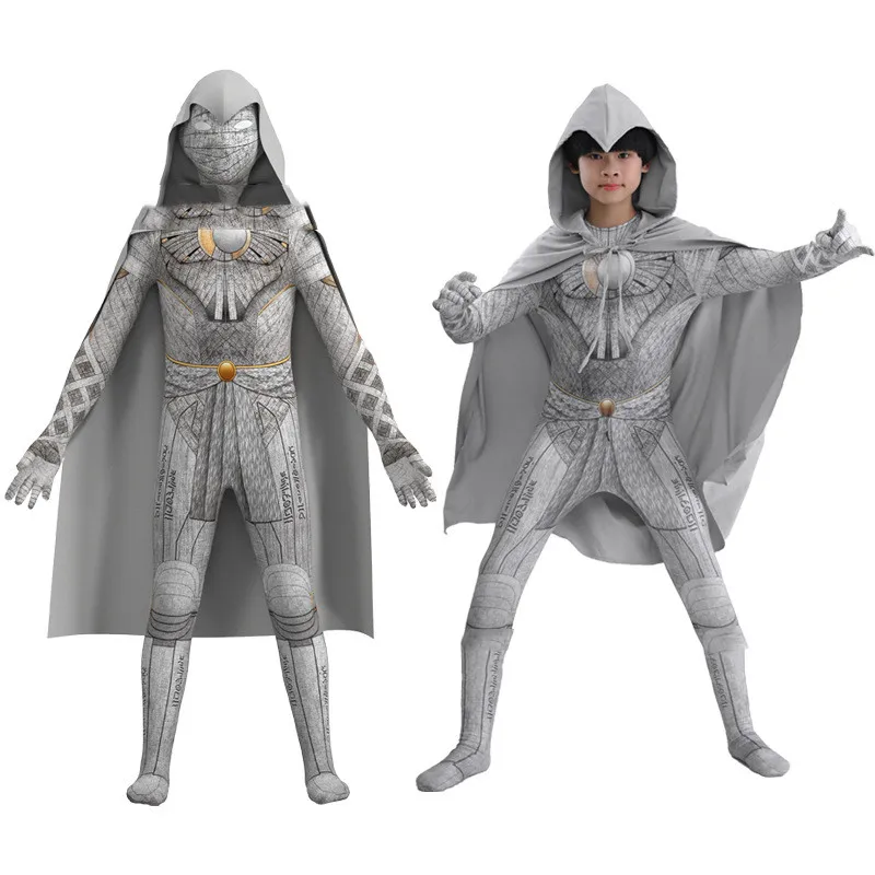 Moon Knight Cosplay Kostuum Marc Spector Kostuum Uniform Halloween Kostuum Voor Kinderen