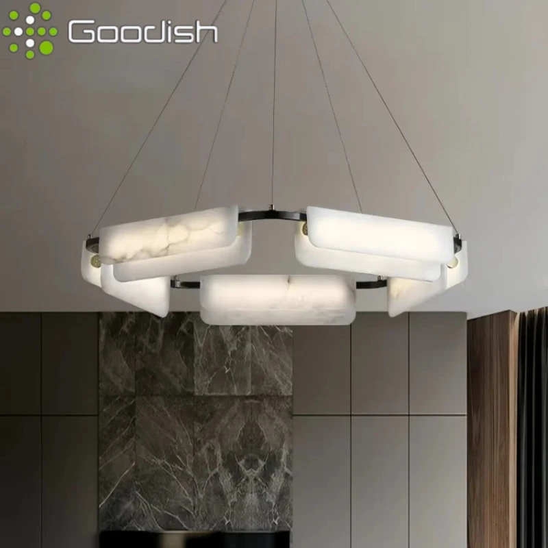 الرخام قلادة LED أضواء الحديثة الشمال مصباح معلق لتناول الطعام غرفة المعيشة غرفة نوم ديكور المنزل تعليق الثريا بريق