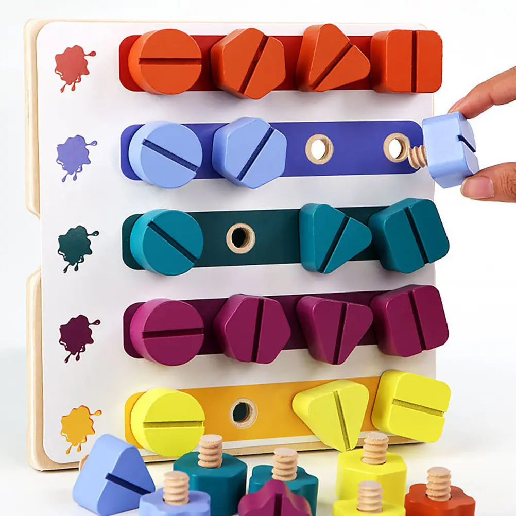1set-screw-shape-cognitive-board-high-grade-wood-non-toxic-surface-enhances-hand-eye-coordination-color-recognition-early