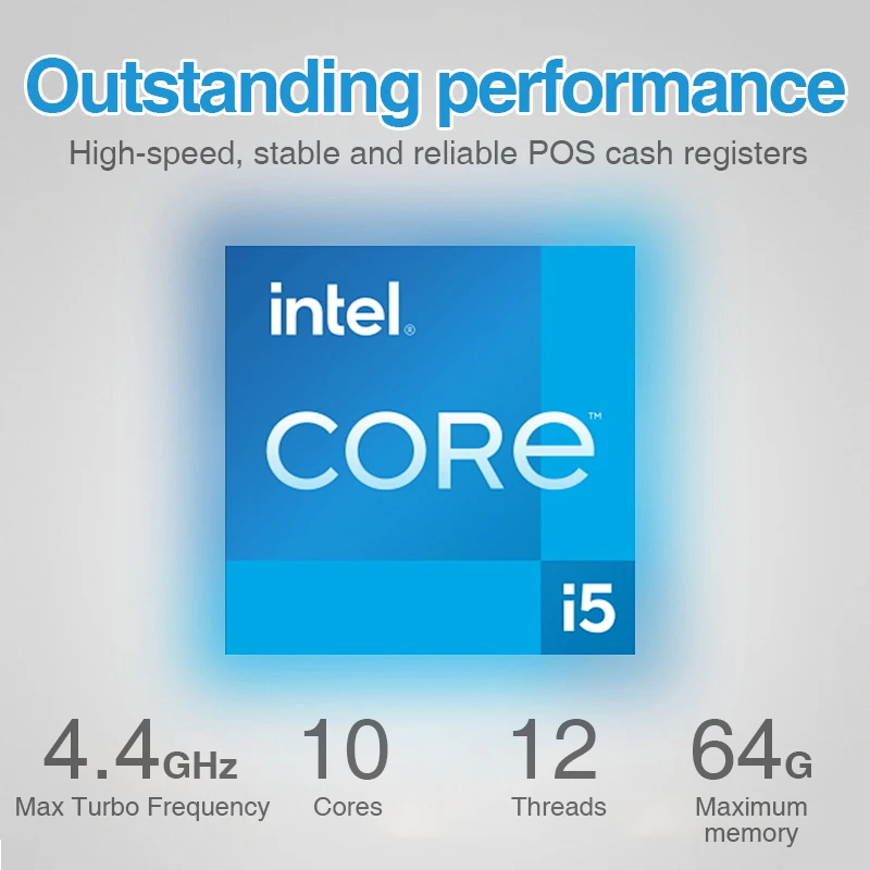 Hot Koop I3 I5 POS Terminal 15 + 9.7 Inch Touch Epos Machine Software Alles in Een Windows Cash Facturering Dual Screen Pos Systeem