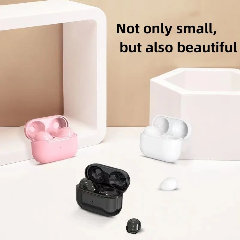 Petit mini casque Bluetooth sans fil, écouteurs invisibles, écouteurs à lumière non clignotante, haute beauté, nouveau style