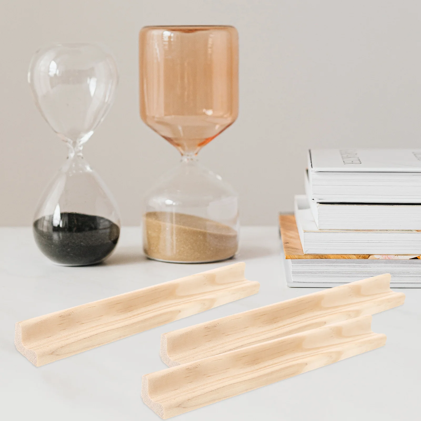 

10Pcs 19Cm Wood Letters Display Stand Alphabet Base for Kids Cognitive Development Decor DIY Wooden English Letter Bracket