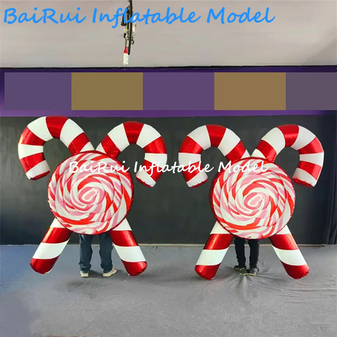 Giant Inflatable Candy/Lollipop Costume Christmas/Halloween New Year Carnival Festival Parade Walking Performance Props Event