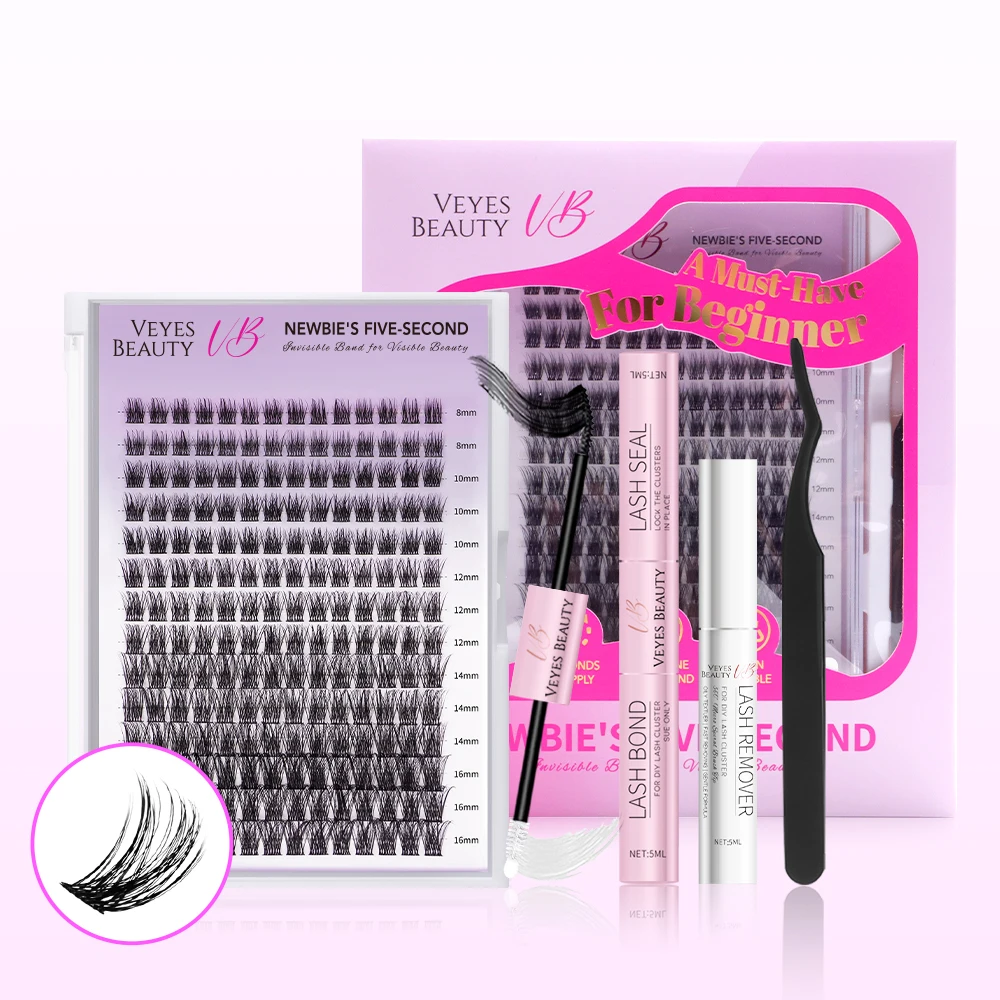 

Veyesbeauty Dreamy Kit DIY Cluster Lashes Newbie's Five-Second Series Dropshipping Eyelash Extension Volume Segmented Lashes