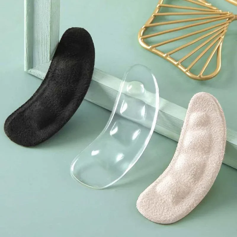 Silicone Non-slip Insoles for Forefoot Women Sandals High Heel Pain Relief Inserts Self-adhesive Stickers Soft Gel Heel Care Pad