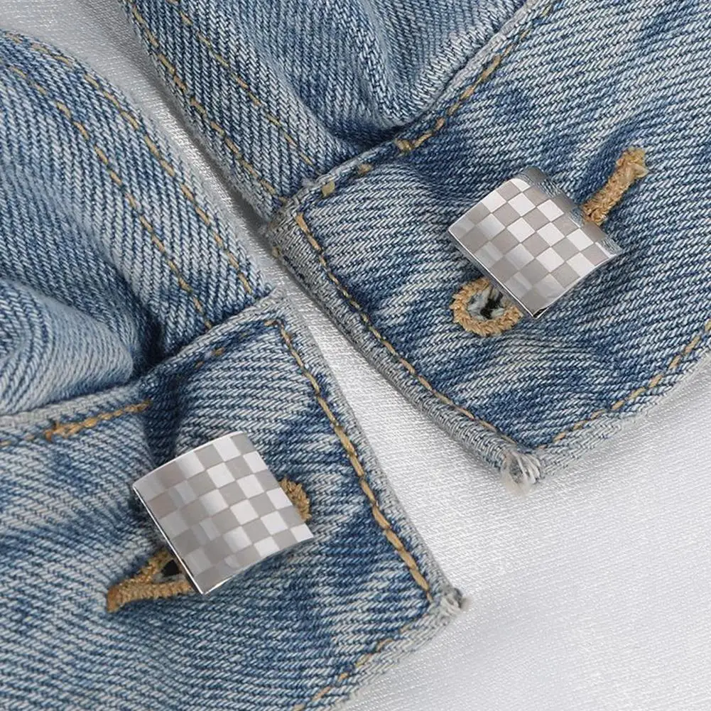 1 Pair Men Cufflinks Drum Shape Fade-Resistant Alloy Cufflinks Casual Formal Wear Banquet Attire Accessories