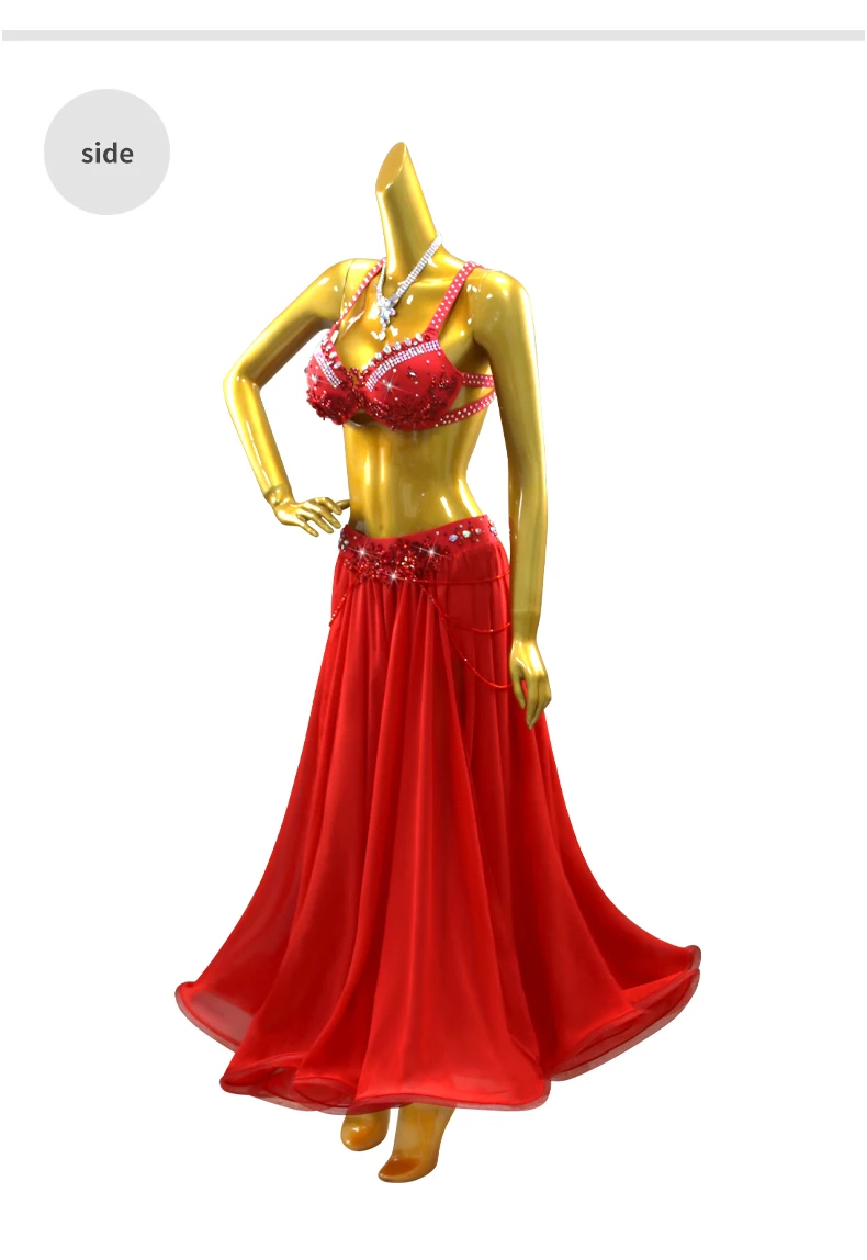 Orientalische Tanzkleidung Baladi-Kleid Bauchtanzkostüme Mädchen Bauchtanzkleidung 2026 Damen Übungskleidung Karneval Lektionsanzug – Detail 8