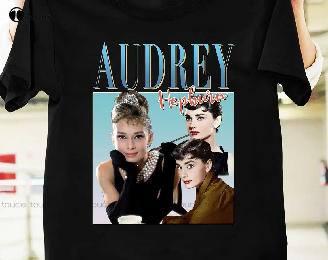 Audrey Hepburn Vintage T-Shirt  Humanitarian  Female Screen Legend Shirt Hepburn Tribute Shirt