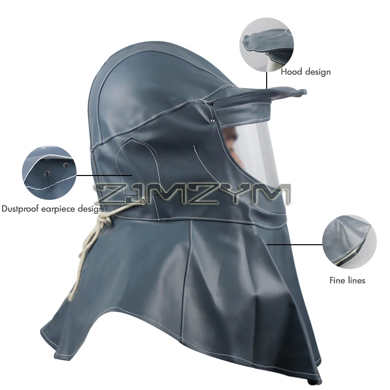 Sand Blasting Hood Cap, Shawl Cap Sandblaster Hood Anti Wind/Sandblaster Tools Dust Protective Face Hood