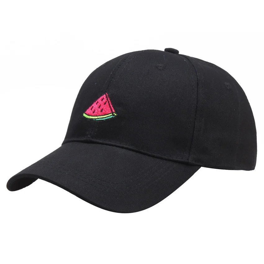 Summer Spring Refreshing Style Watermelon Embroidery Baseball Cap for Men Women Outdoor Shade Snapback Hat Student INS Q202