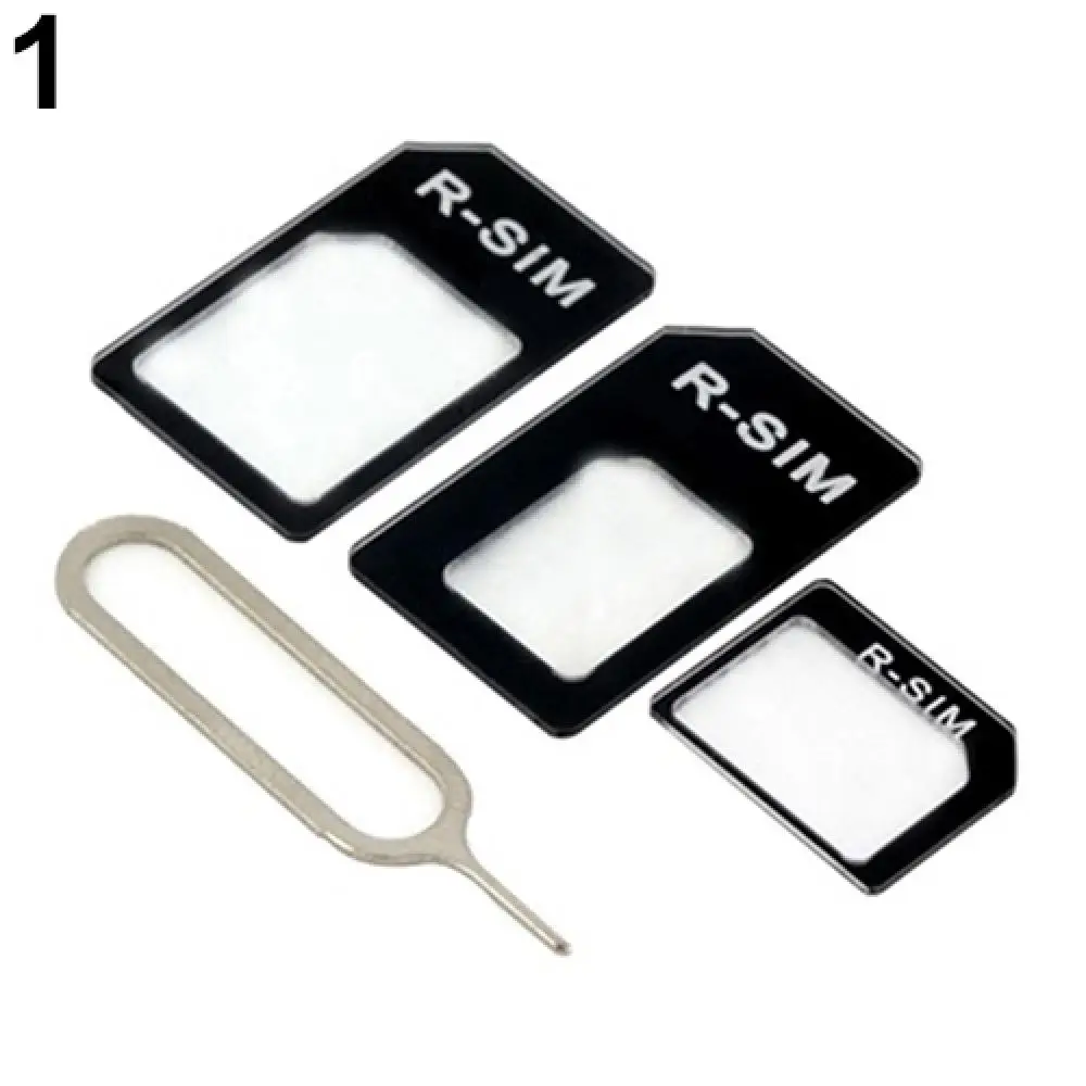 3 In 1 Nano SIM Card To Micro SIM Card To Standard SIM Card Adapter Converter Black Nano Sim Card Tool For Phone Accessories