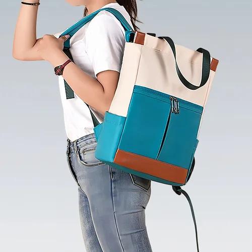 Imagen 2 del producto Mochila de Mano para Mujer, Gran Capacidad, Bolso de Viaje, para Laptop, Adolescentes, Ligera, Escolar