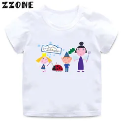 Ben And Holly Kingdom Cartoon Kids Funny T-Shirts Cute Girls Clothes Baby Boys T shirt Summer Short Sleeve Children Tops,ooo5038