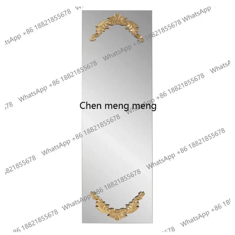 

European-style carved full-body mirror wall-mounted entrance luxury full-length mirror French retro cloakroom fitting mirror