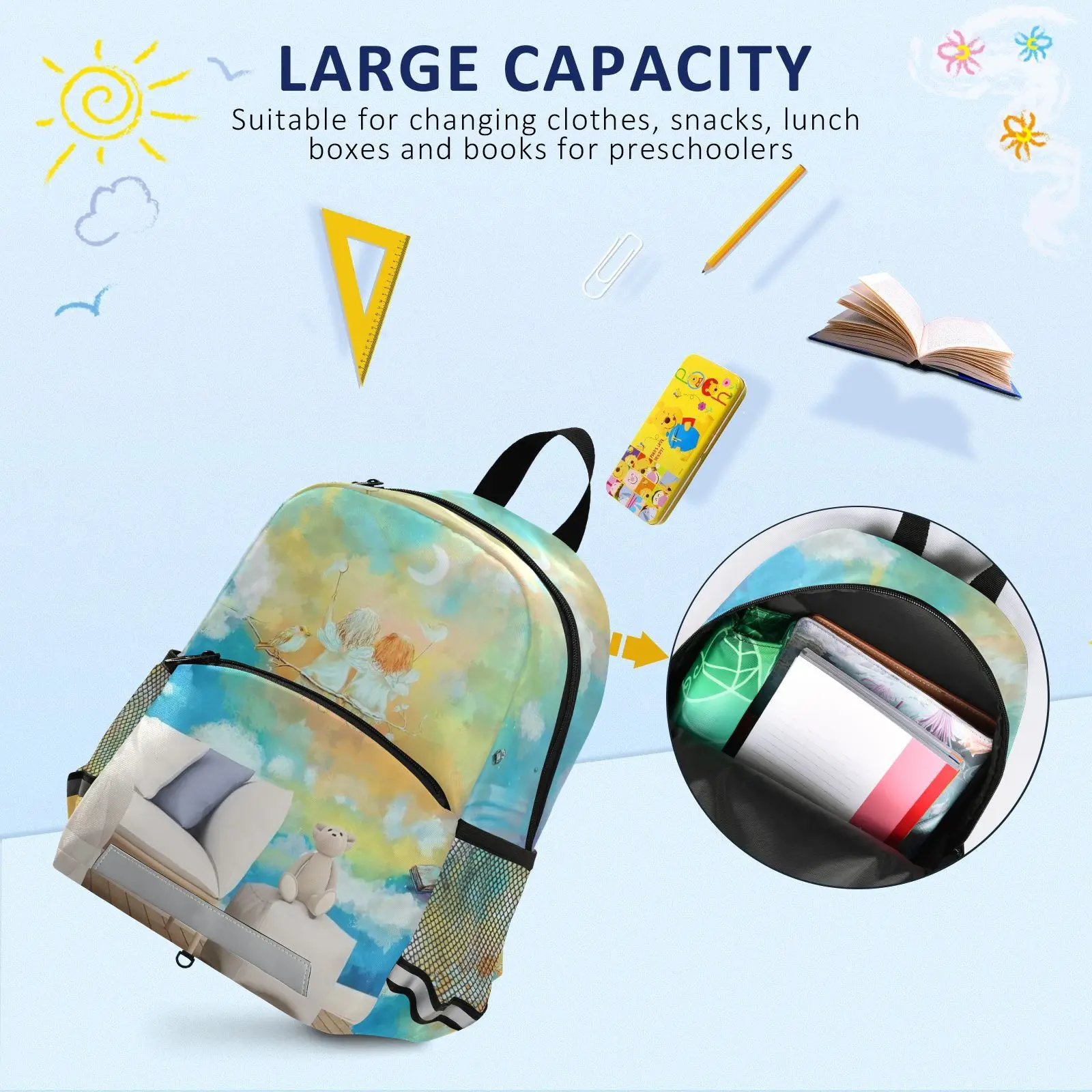 2024 New Children's schoolbag Boy's Girls Cartoon Backpack lightweight primary school Backpack suitable For Children aged 3-8