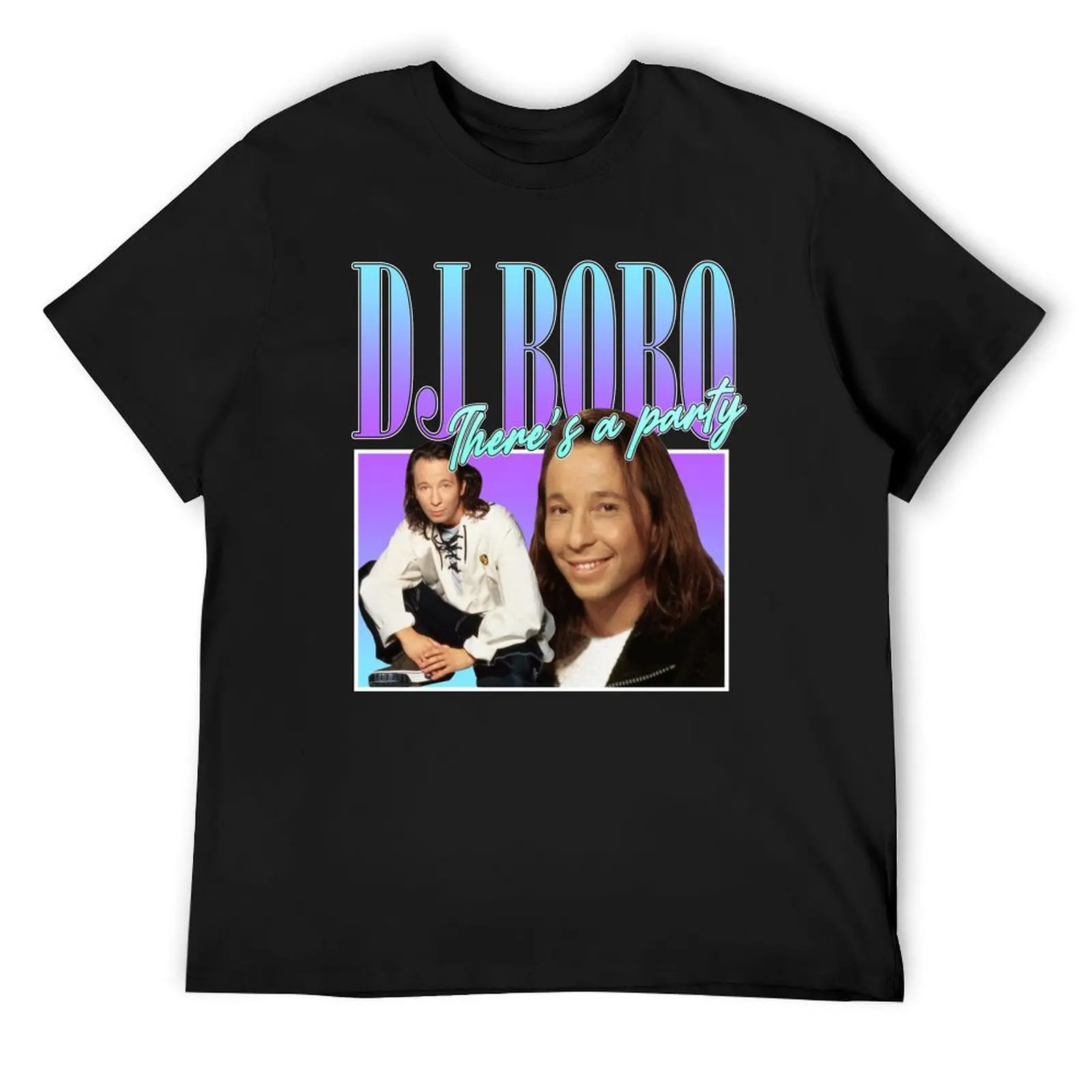 DJ Bobo 90s Style Eurodance T-Shirt boys animal print summer clothes compression shirt men