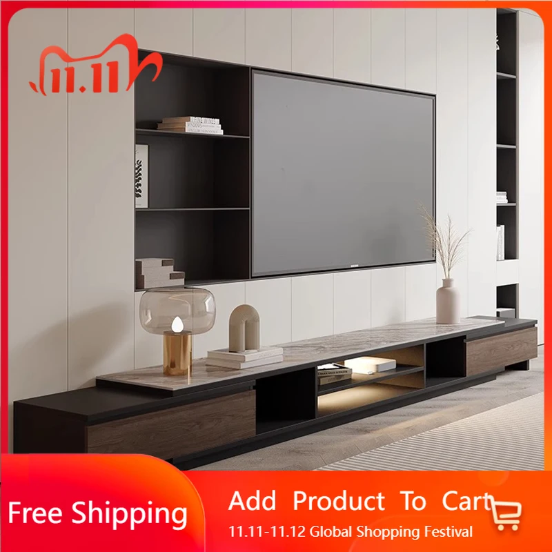 

Luxury Living Room Tv Stands Aesthetic Minimalist Wood Nordic Coffee Tv Table Hallway Storage Muebles Para Tv Italian Furniture