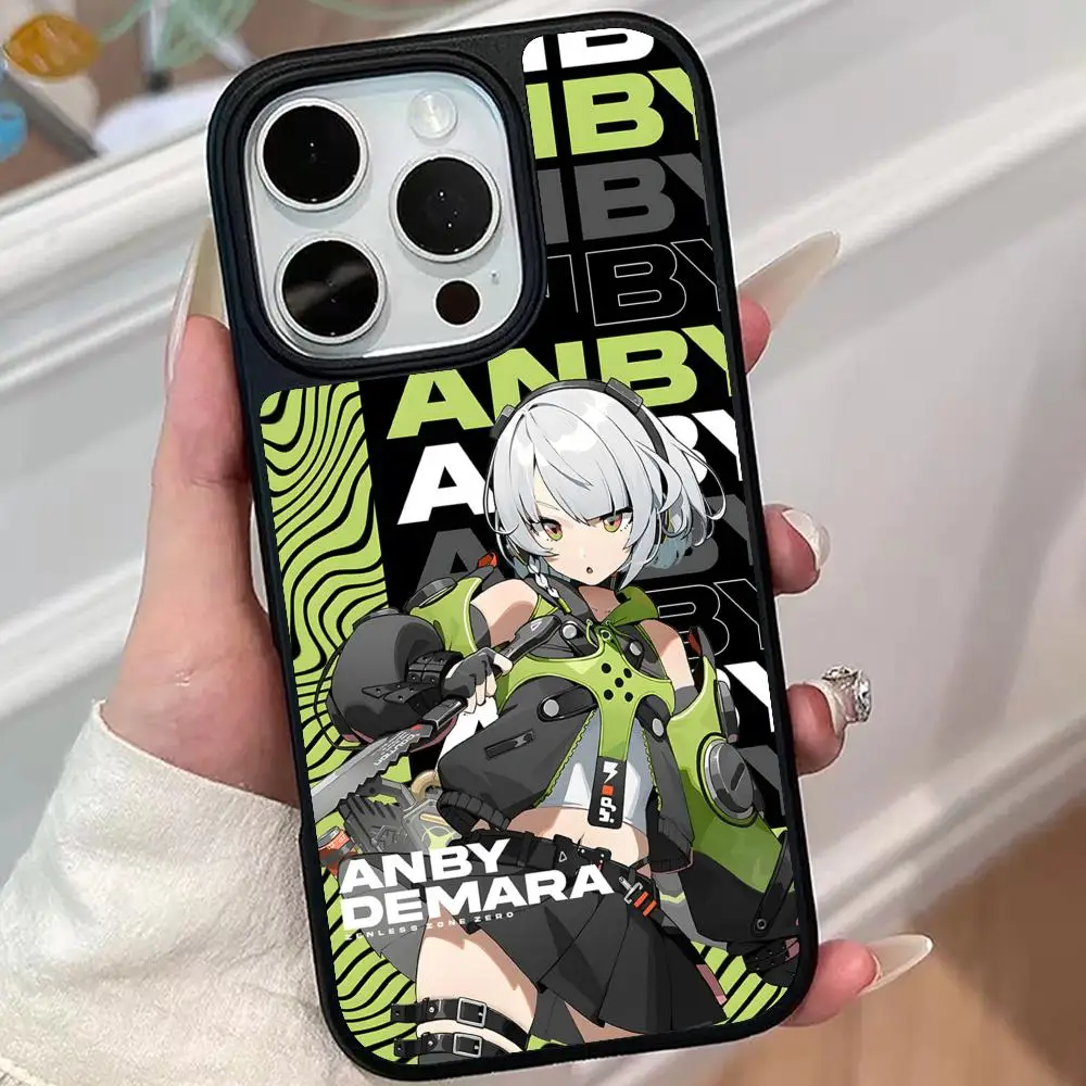 

Чехол для телефона Zenless Zone Zero Anby Demara для iPhone 17, 16, 15, 14, 13, 12, 11 Air Pro Max Plus, цветной чехол с матовой поверхностью, красивый чехол