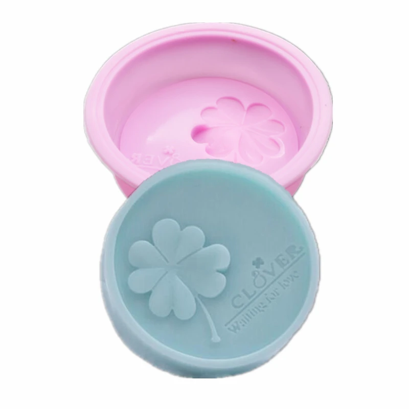 Four Leaf Clover Silicone Cake Mold Handmade Soap Mold 3d Flower Natural Soap Making Crafts Diy Baking Cakes Forming Tool