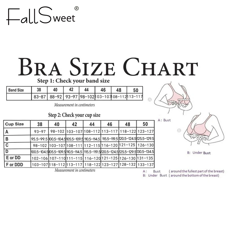 FallSweet Sexy Lace Bra for Women Push Up Bras Seamless Plus Size Brassiere Wireless Comfortable Underwear Ladies Lingerie