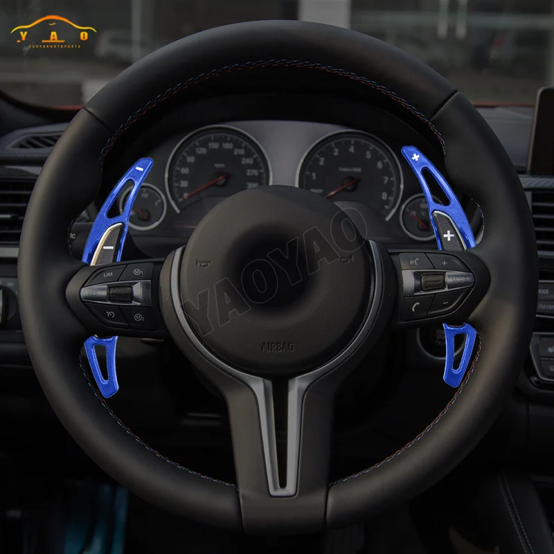 زوج عجلة توجيه سيارة التحول مجداف شيفتر تمديد لسيارات BMW M2 M3 M4 M5 M6 X5M X6M F87 F82