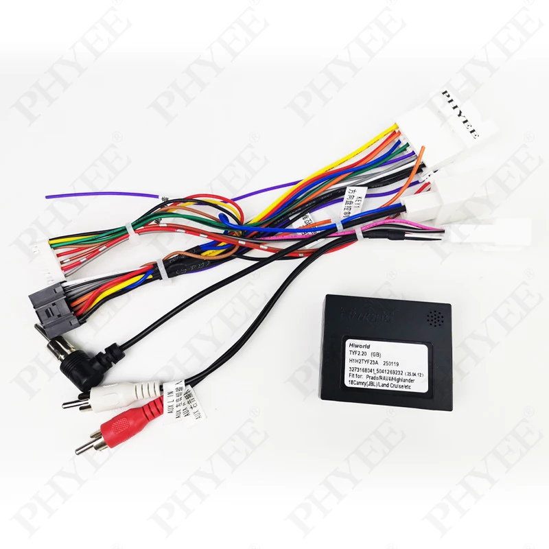 [Dual 20-Pin] Kabelbaum CAN-Bus-Decoder, SWC- und JBL-Verstärkerunterstützung, 16-Pin Android, für Toyota Prado Prius Camry Highlander – Detail 2