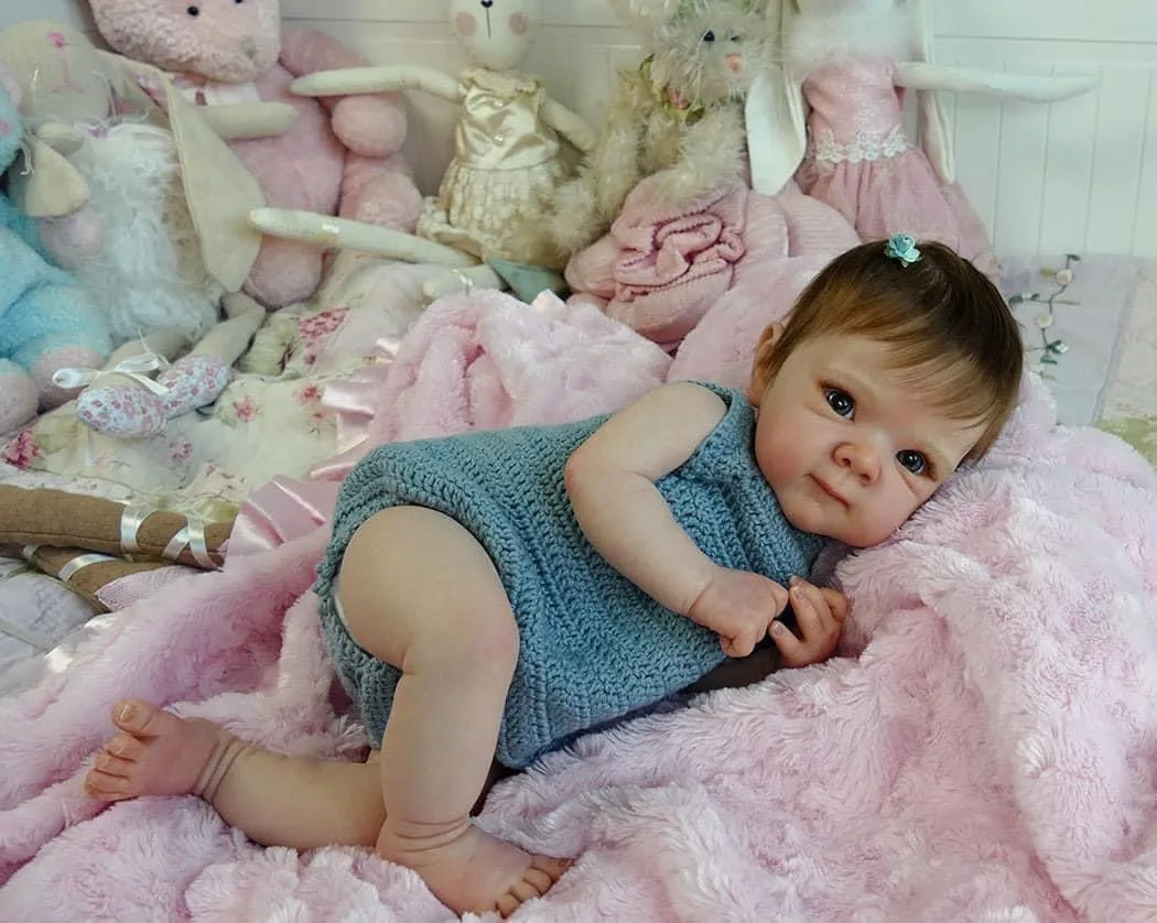 NPK 18inch Lifelike Newborn Baby Full Body Reborn Doll Bettie  Realistic 3D Skin with Visible Veins And Multiple Layers Painting