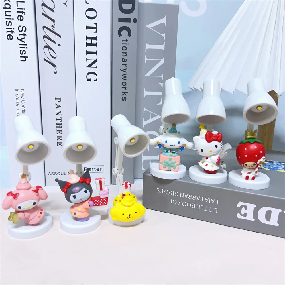 

Hot Sanrio Pochacco Cute Mini Creative Small Table Light Eye Protection LED Desktop Reading Light 3D Doll Atmosphere Light