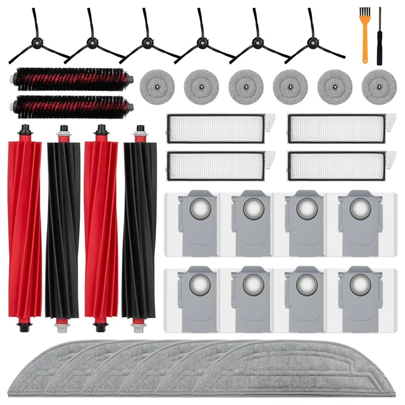 M14K-Accessories Kit For Roborock S8 Maxv Ultra Replacement Parts Robot Vacuum Cleaner