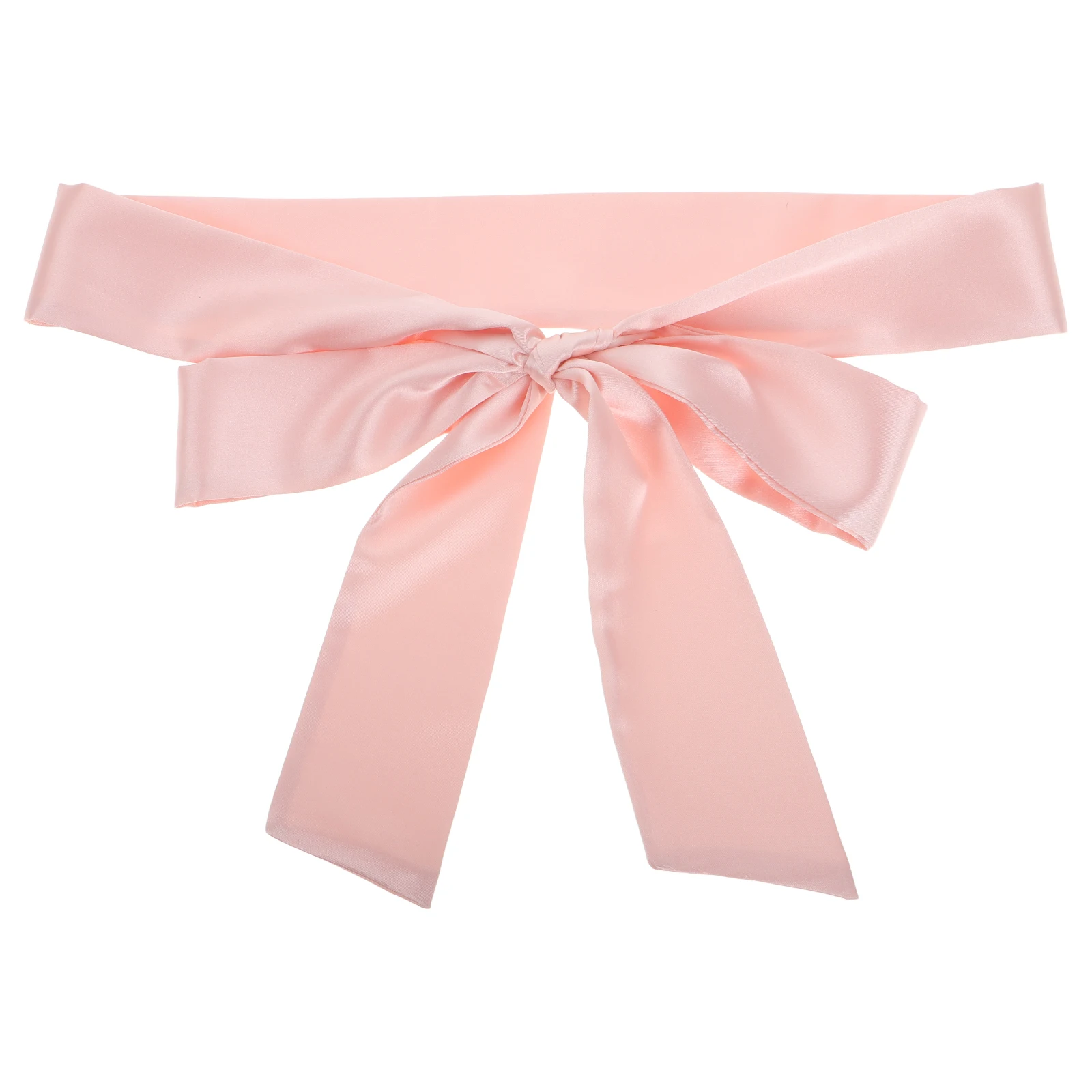 

Bride Bridal Wedding Belt Dressy Belts for Women Bow Pink Double-sided Satin Formal Miss