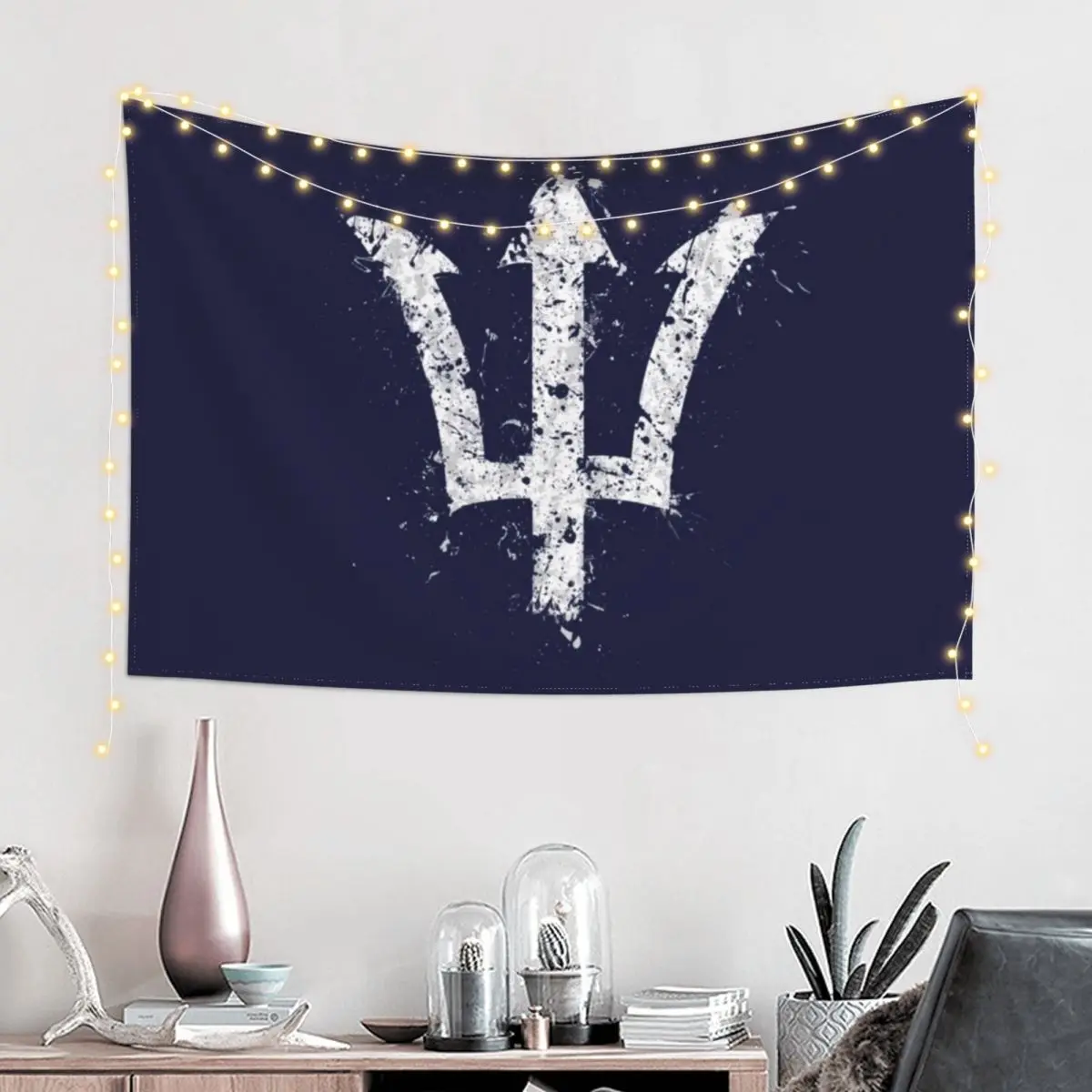 Percy Jackson Trident Tapestry Kawaii Room Decor Cute Room Things Tapestry