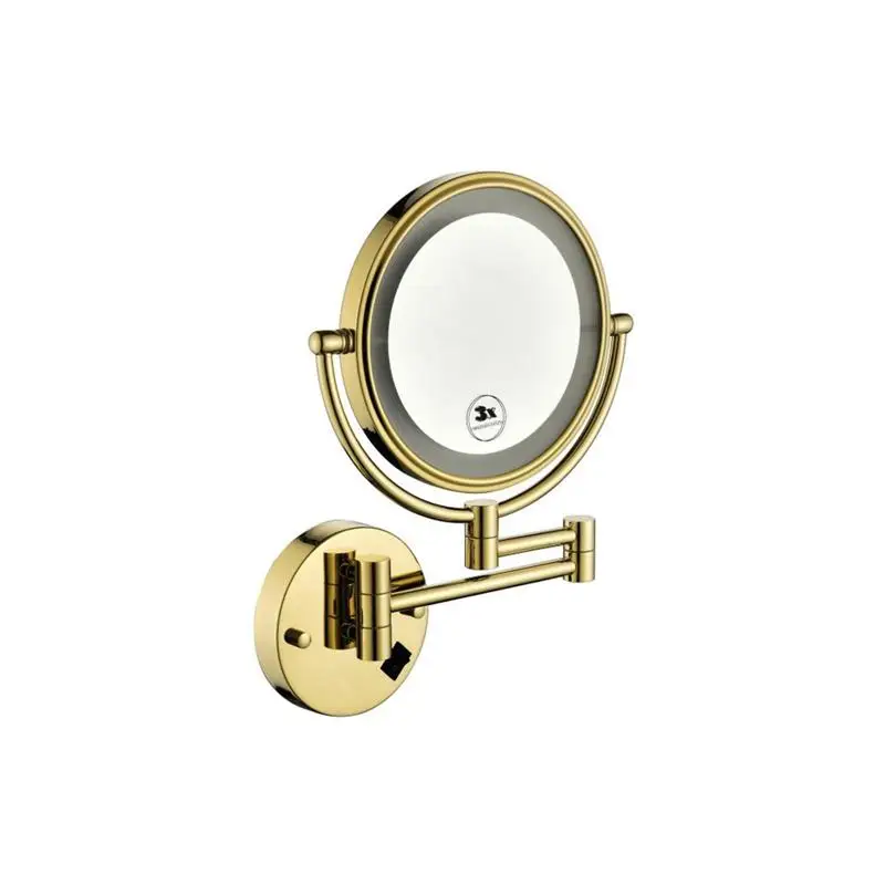 360 °   مرآة حلاقة مقاومة للماء قابلة للدوران مع كوب شفط، تكبير 1X/10X، مثالية للسفر والاستخدام اليومي