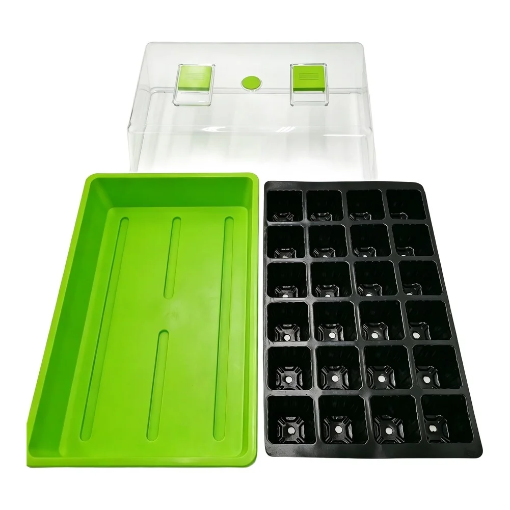 24 Grid Planting And Cultivation Pots Horticultural Cultivation Pots Plant Germination Tray, Pot For Indoor Gardening